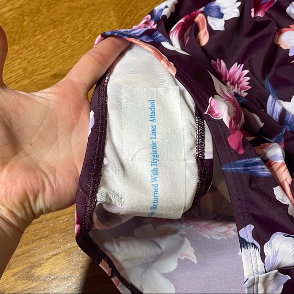 Kona Sol Floral Ruffle Shoulder One Piece Swimsuit Size 16W NWT - Picture 7 of 14